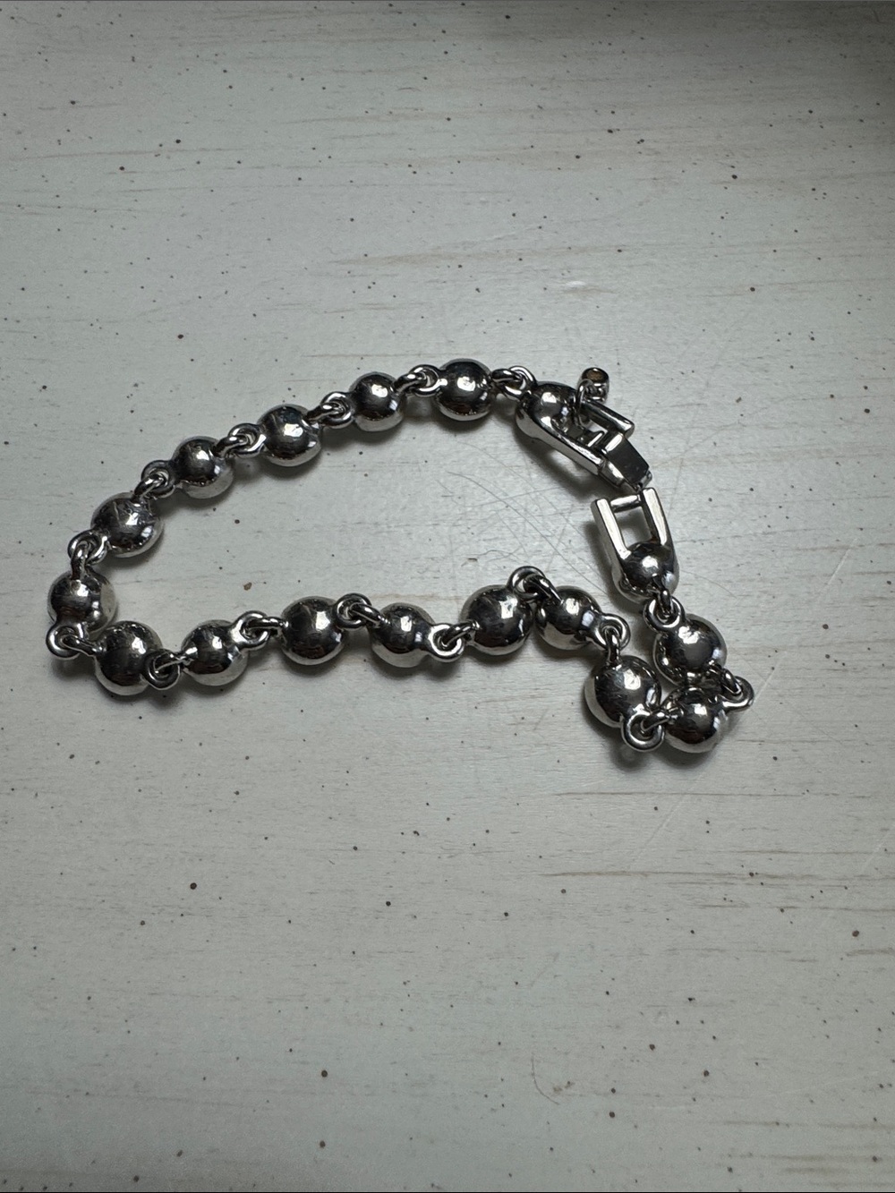 Givenchy Clear Crystal Round Link Bracelet in Silver Tone - Picture 5 of 7
